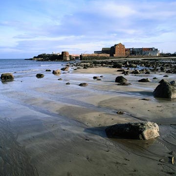 Body of water, Coastal and oceanic landforms, Shore, Natural environment, Coast, Rock, Beach, Bank, Ocean, Sea, 