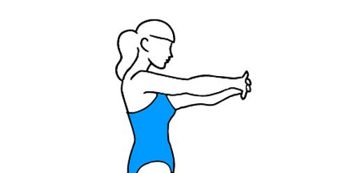 tricep stretches with towel