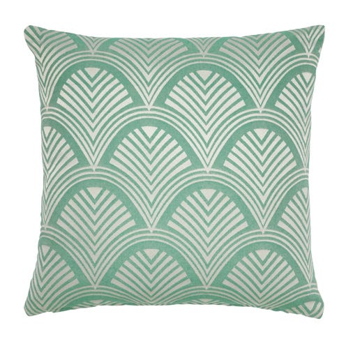 Green, Throw pillow, Textile, Pillow, Cushion, Pattern, Linens, Teal, Aqua, Turquoise, 