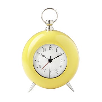 Product, Yellow, Circle, Metal, Clock, Watch, Measuring instrument, Brass, Steel, Quartz clock, 