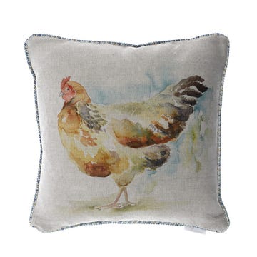 Bird, Textile, Beak, Galliformes, Home accessories, Phasianidae, Cushion, Beige, Linens, Fowl, 
