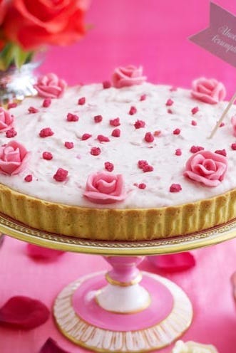 Cuisine, Sweetness, Food, Dessert, Ingredient, Pink, Cake, Baked goods, Dish, Serveware, 