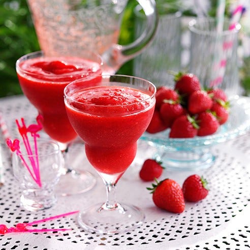 Liquid, Produce, Drinkware, Drink, Food, Glass, Tableware, Ingredient, Fruit, Strawberry, 