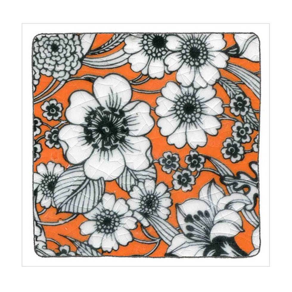 Orange, Pattern, Colorfulness, Art, Petal, Visual arts, Peach, Design, Illustration, Floral design, 