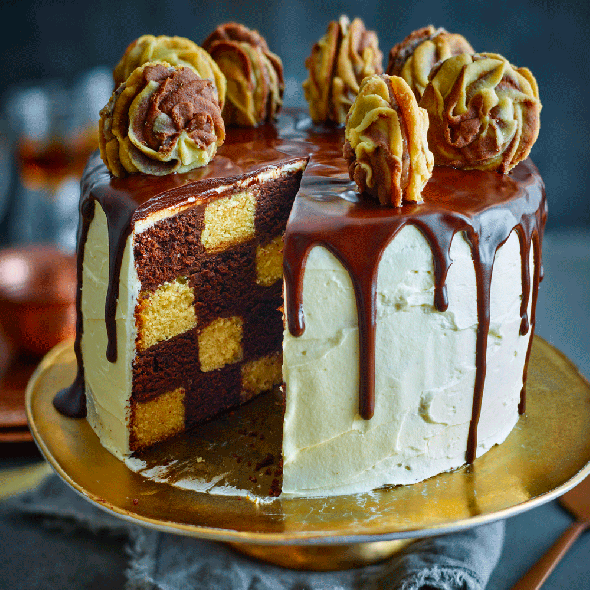 birthday cake recipes chocolate checkerboard cake