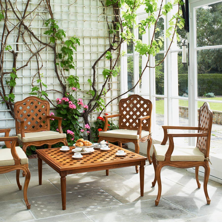 Wood, Furniture, Table, Flowerpot, Hardwood, Chair, Outdoor furniture, Home, Outdoor table, Shade, 