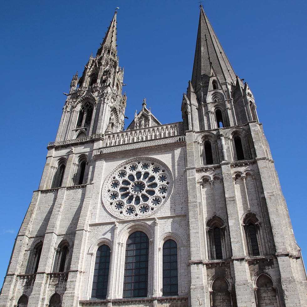 Blue, Architecture, Facade, Property, Spire, Steeple, Building, Glass, Landmark, Place of worship, 