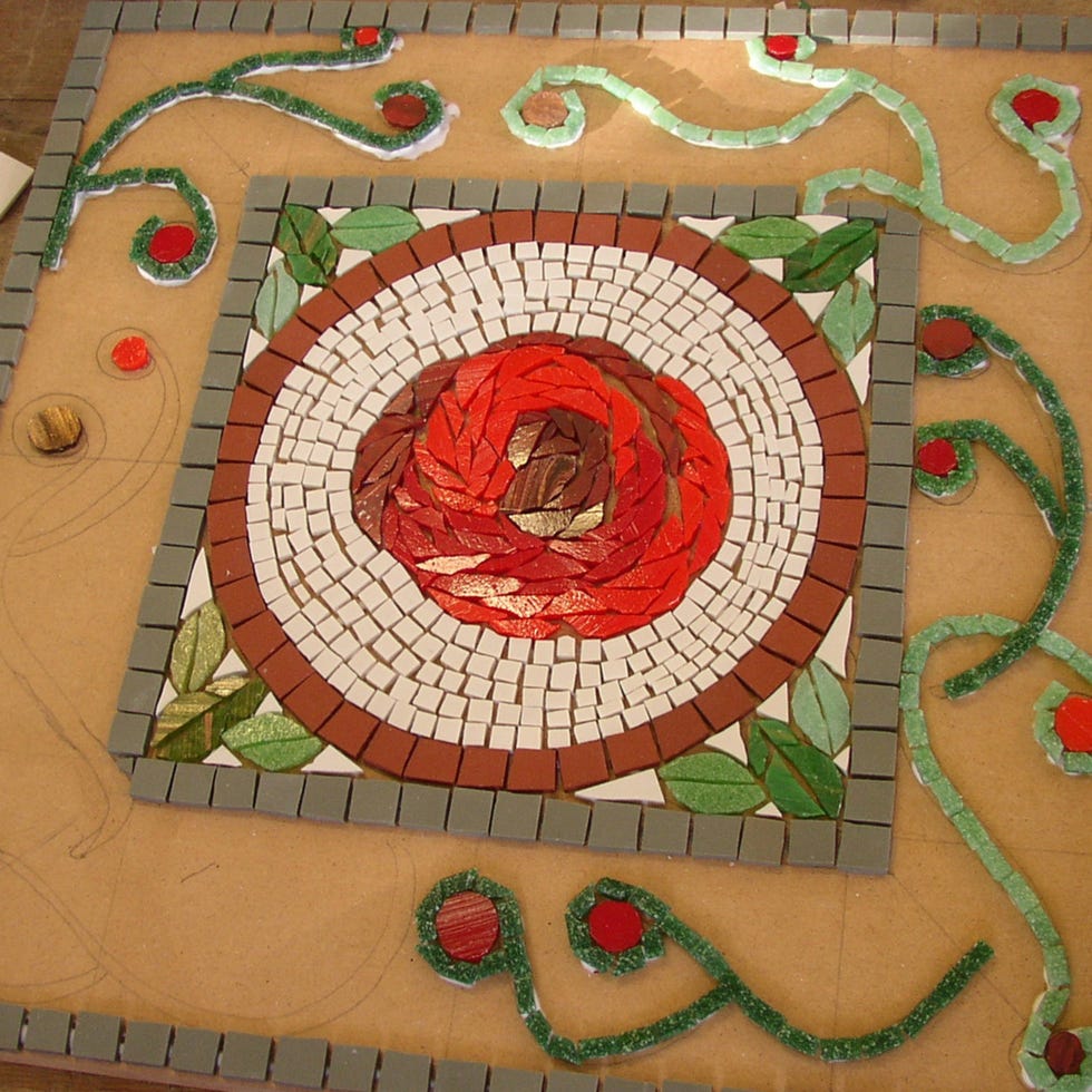 Pattern, Art, Circle, Visual arts, Creative arts, Coquelicot, Tile, 