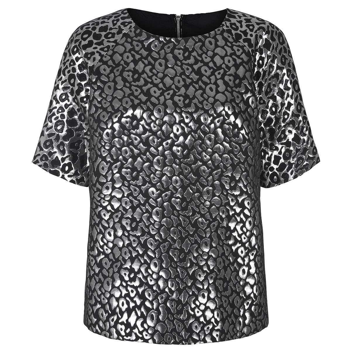 Product, Sleeve, Pattern, Style, Neck, Black, Grey, Teal, Active shirt, Design, 