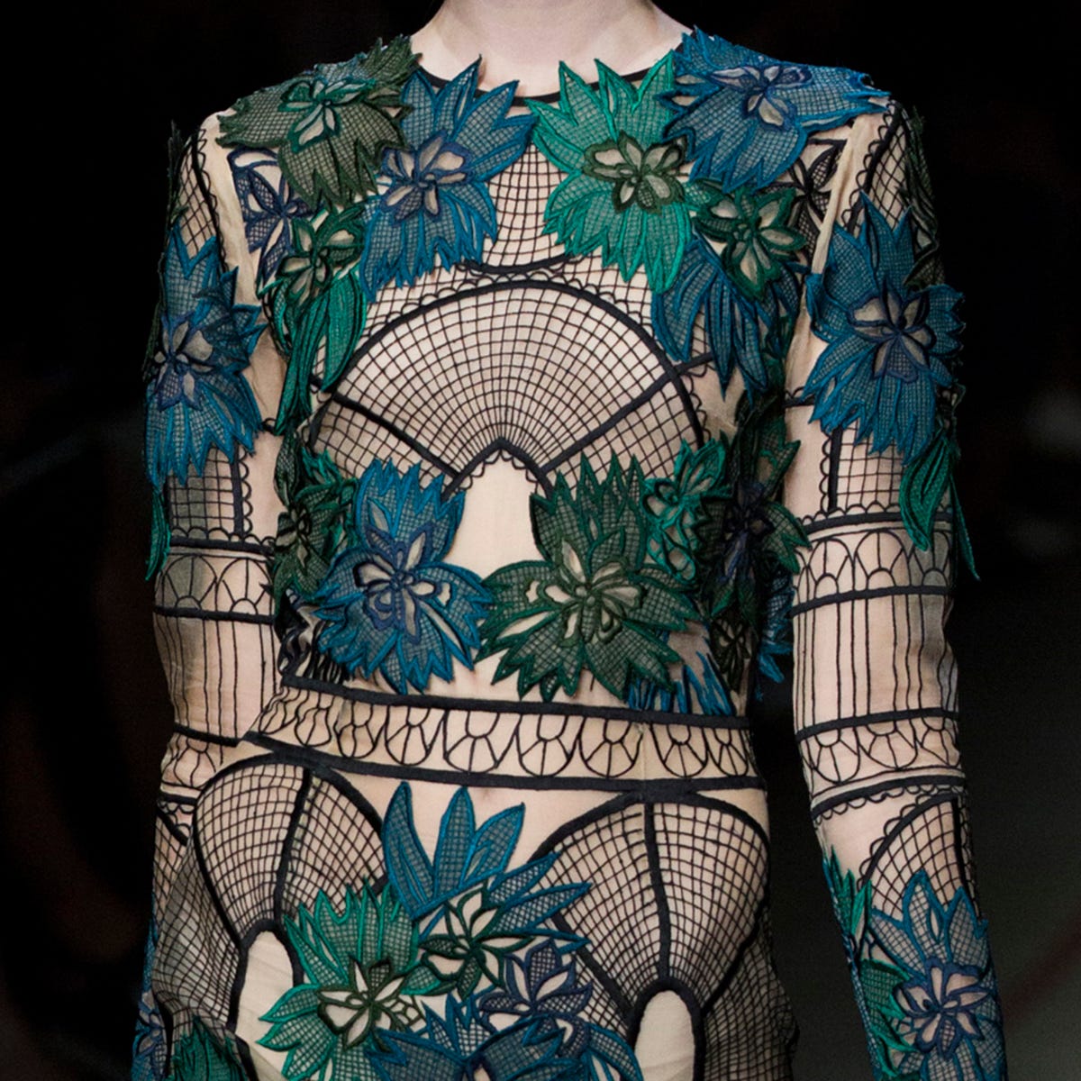 Blue, Sleeve, Pattern, Teal, Turquoise, Aqua, Fashion, Art, Embellishment, Creative arts, 