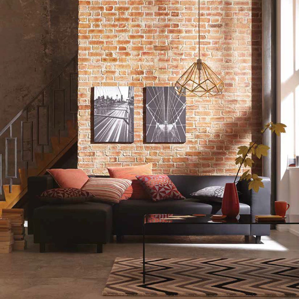 Interior design, Room, Floor, Flooring, Wall, Couch, Living room, Home, Furniture, Flowerpot, 