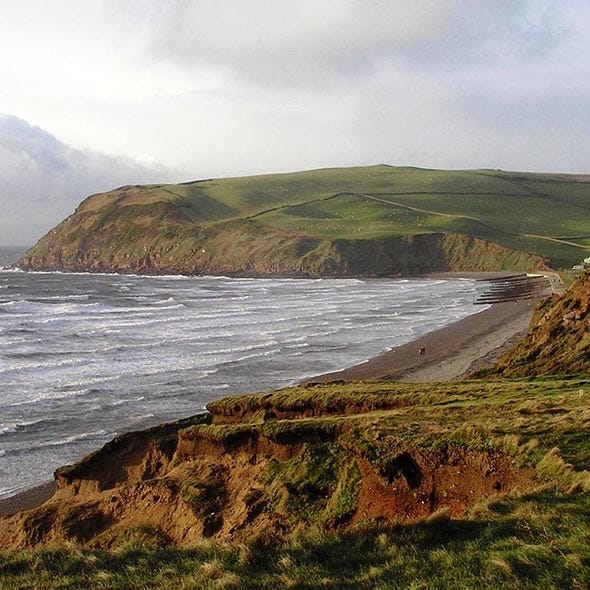 Coastal and oceanic landforms, Coast, Shore, Highland, Terrain, Promontory, Raised beach, Headland, Hill, Bay, 