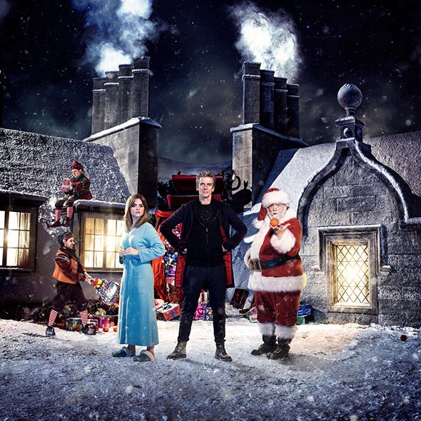 Winter, Astronomical object, Fictional character, Holiday, Dress, Space, Snow, Star, Midnight, Christmas decoration, 