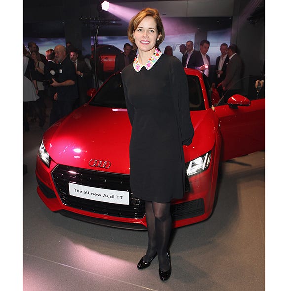 Automotive design, Event, Vehicle, Car, Red, Automotive lighting, Personal luxury car, Auto show, Dress, Performance car, 