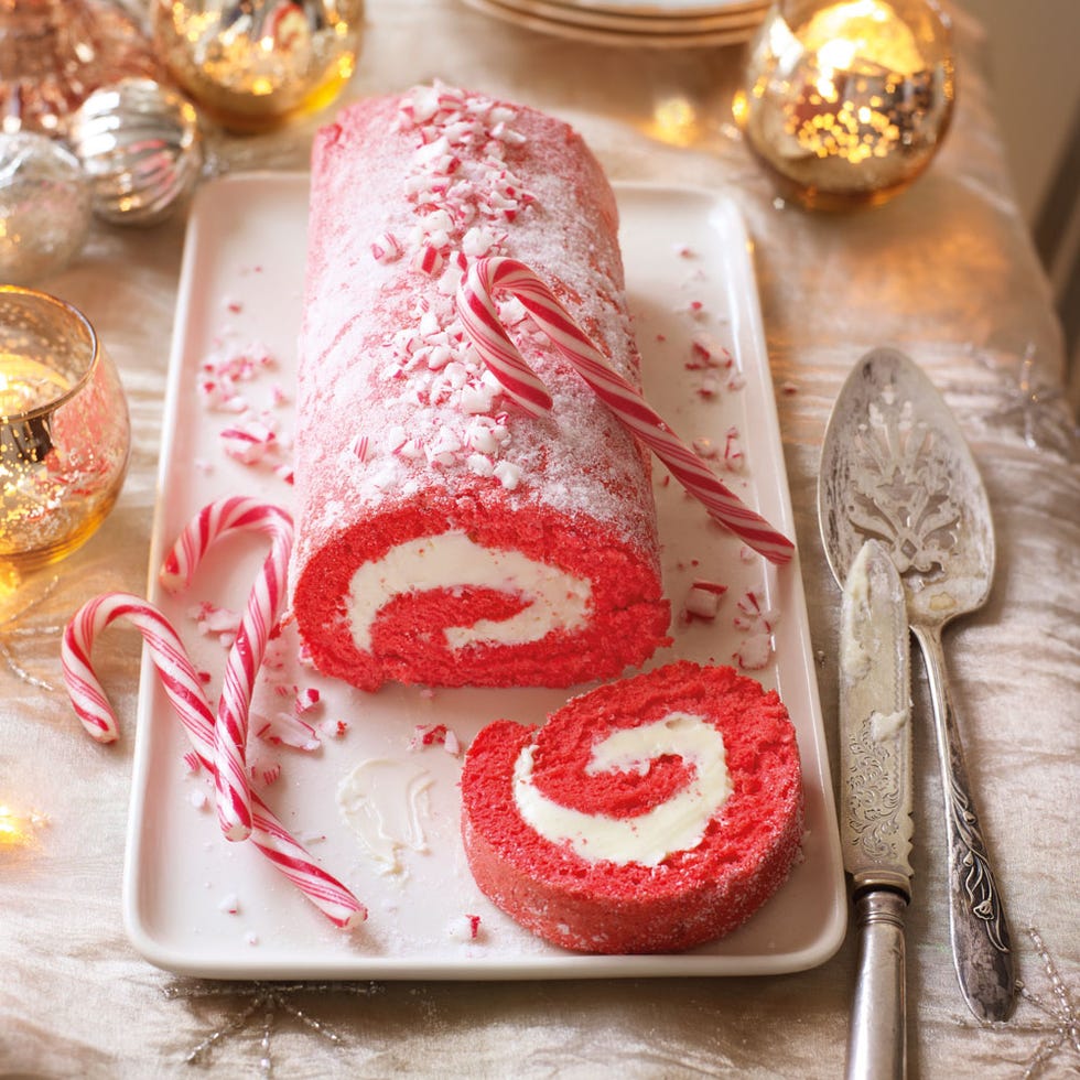 best yule log and roulade recipes candy cane roulade