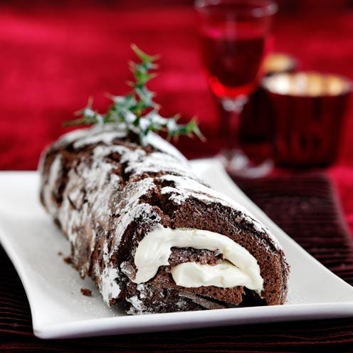 best yule log and roulade recipes chocolate and hazelnut roulade