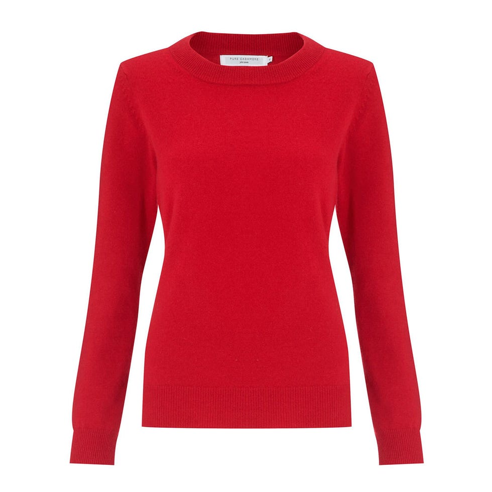 Product, Sleeve, Textile, Red, White, Pattern, Carmine, Sweater, Fashion, Maroon, 