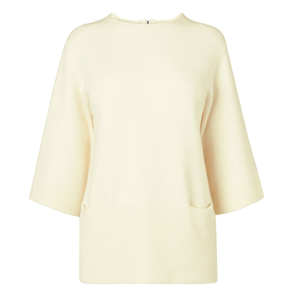 Clothing, Product, Yellow, Sleeve, Textile, Sweater, Outerwear, White, Coat, Fashion, 