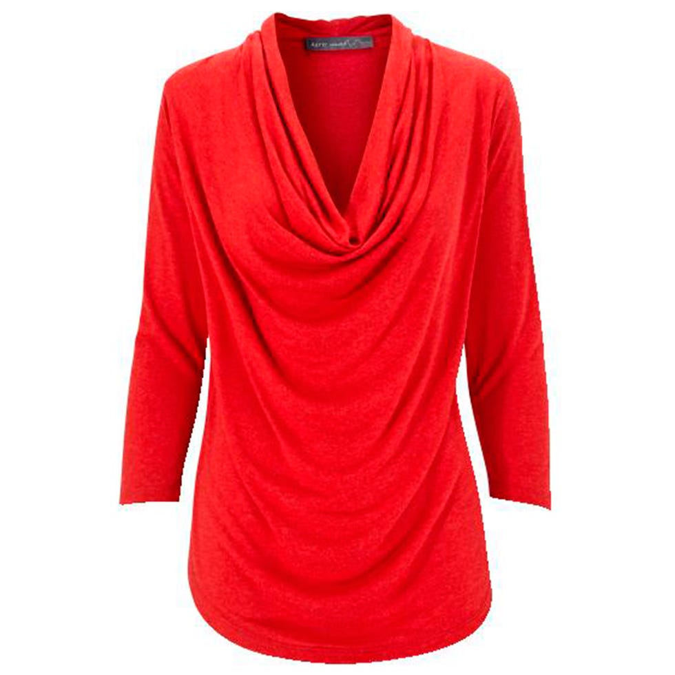 Product, Sleeve, Shoulder, Textile, Red, Carmine, Neck, Maroon, Coquelicot, Active shirt, 