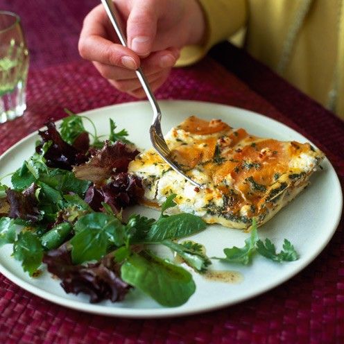 Chorizo, Sweet Potato and Courgetti Frittata