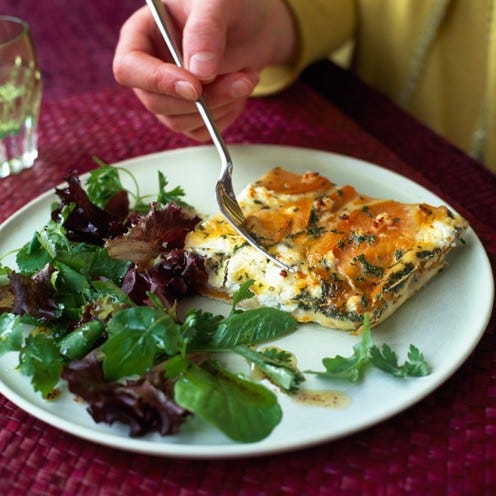Chorizo, Sweet Potato and Courgetti Frittata