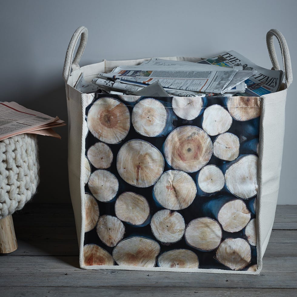Wood, Home accessories, Storage basket, Basket, Rope, Household supply, Still life photography, Logging, Wicker, Picnic basket, 
