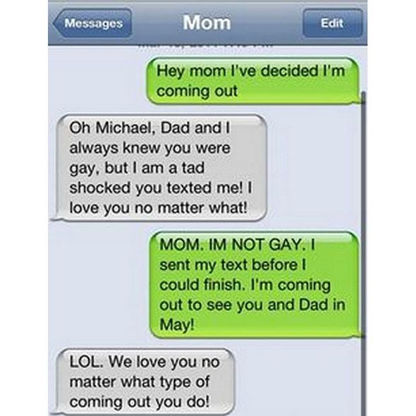 funny texts mom dad
