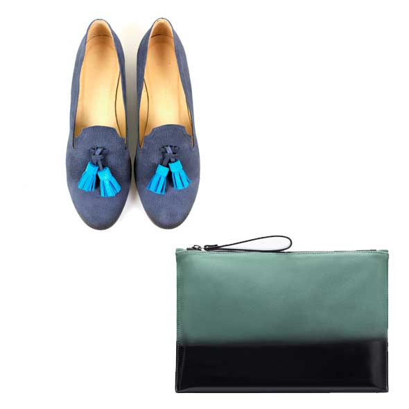 Blue, Shoe, Teal, Aqua, Turquoise, Azure, Electric blue, Tan, Rectangle, Dress shoe, 