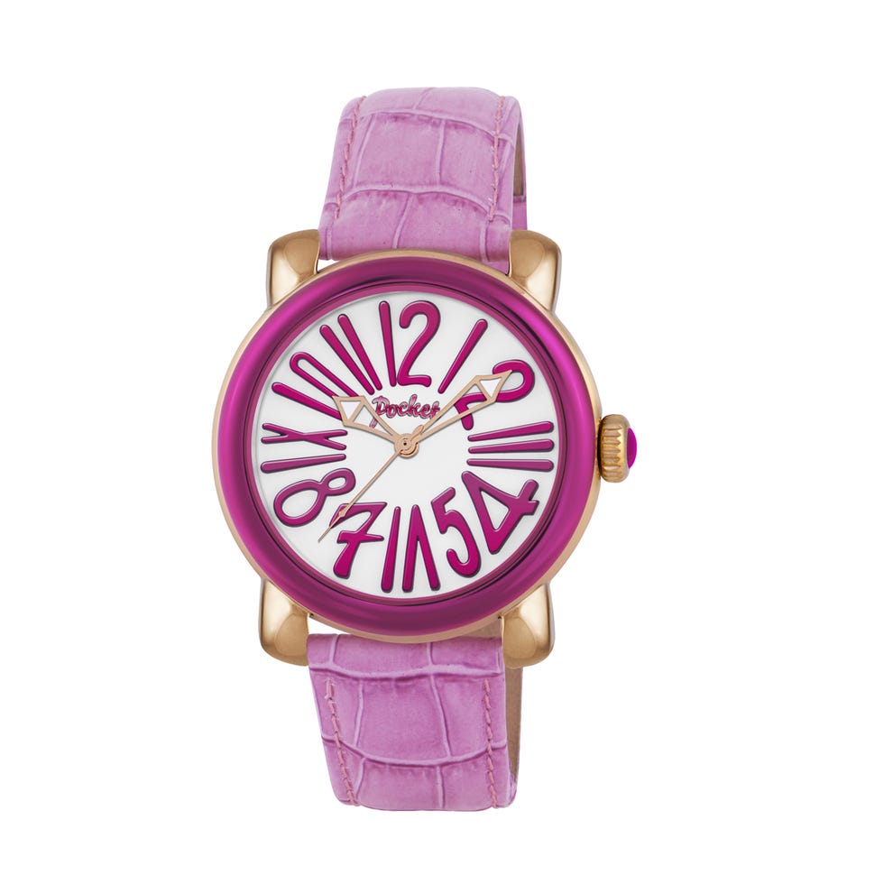 Product, Magenta, Purple, Pink, Lavender, Violet, Maroon, Strap, Brass, Analog watch, 