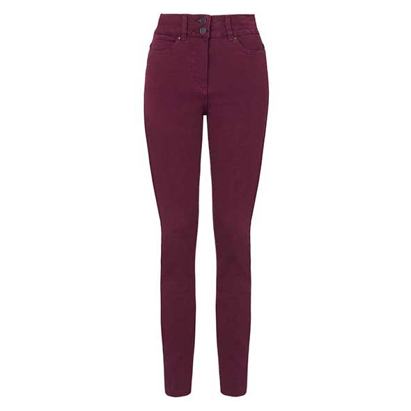 Clothing, Brown, Trousers, Denim, Jeans, Pocket, Standing, Waist, Maroon, Fashion design, 