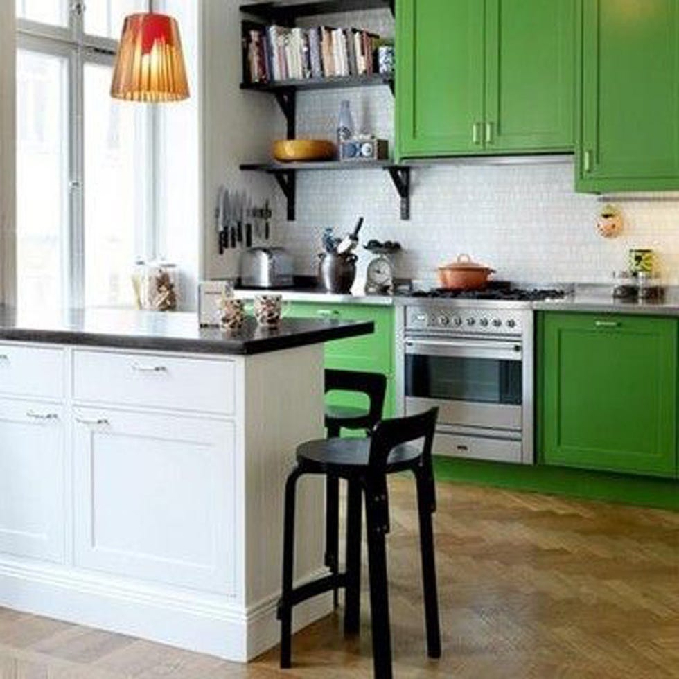 Wood, Room, Green, Floor, Interior design, Flooring, White, Furniture, Home, Major appliance, 