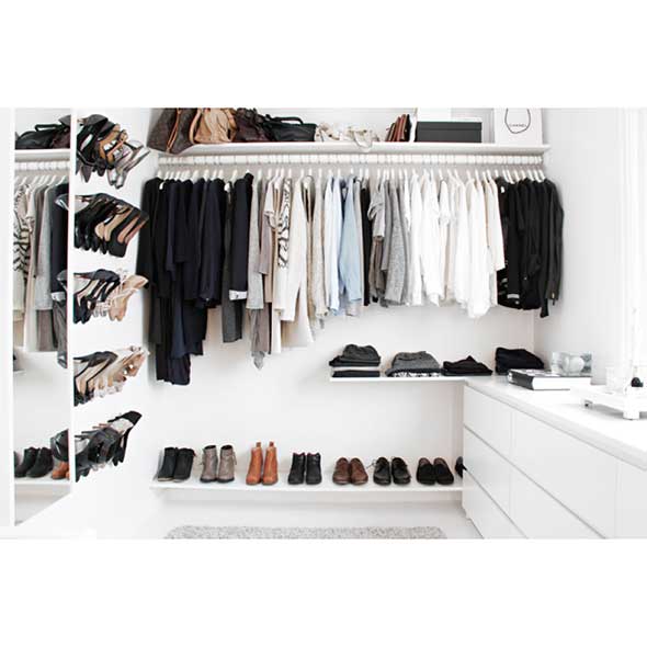 Room, Shelving, Clothes hanger, Shelf, Fashion, Grey, Plumbing fixture, Collection, Closet, Outlet store, 