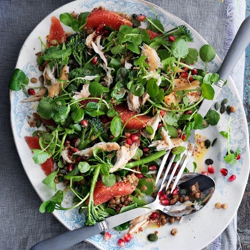 quick dinner ideas mackerel superfood salad