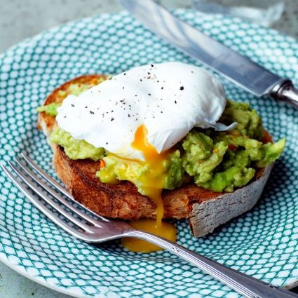 brunch recipes avocado and poached egg on toast