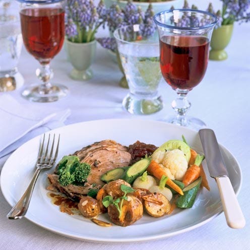best roast lamb recipes roast spring lamb with fresh mint dressing recipe