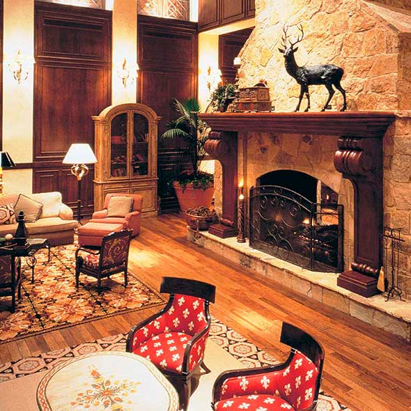 Wood, Room, Interior design, Floor, Flooring, Living room, Furniture, Interior design, Home, Deer, 