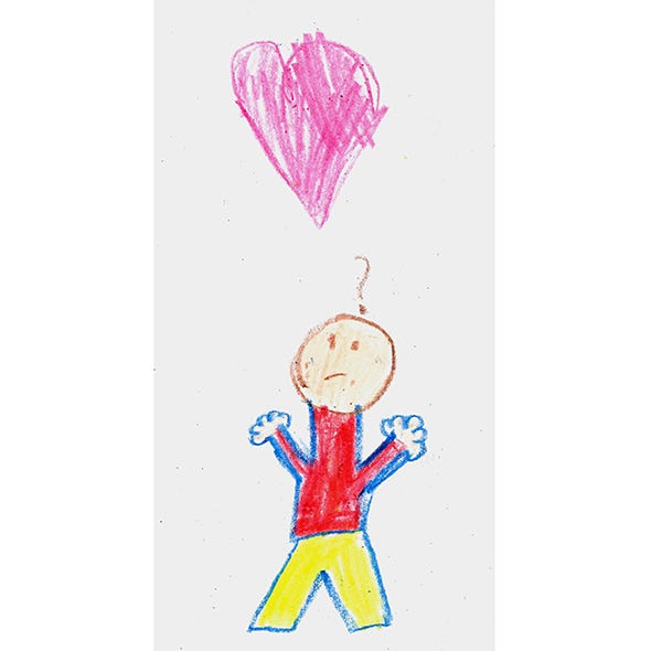 Magenta, Heart, Painting, Illustration, Drawing, Child art, Artwork, Paint, Graphics, Sketch, 