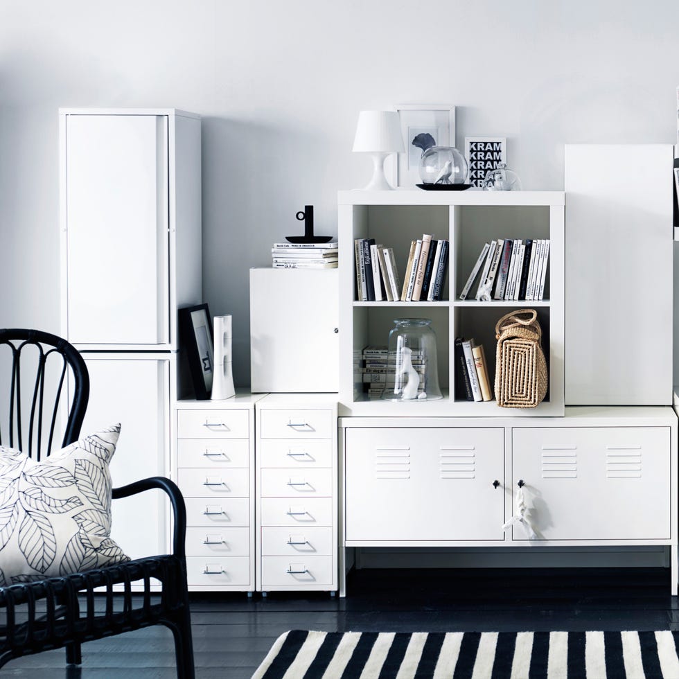 Wood, Room, Product, Interior design, Drawer, Furniture, White, Shelving, Wall, Home, 