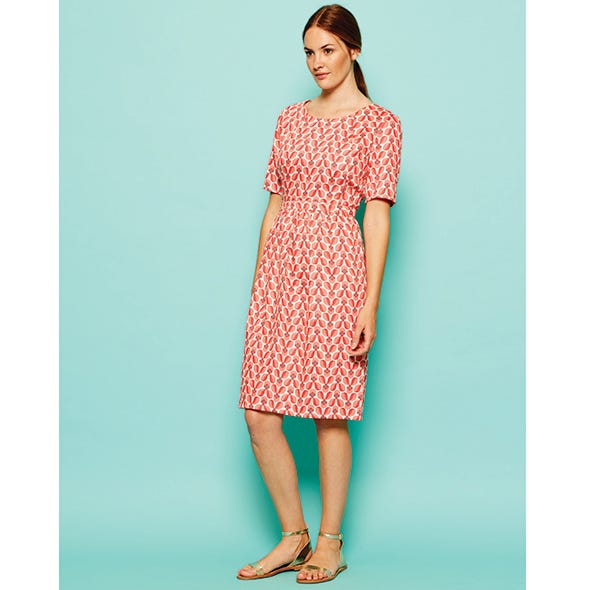 Sleeve, Shoulder, Dress, Joint, Human leg, One-piece garment, Style, Pattern, Day dress, Fashion, 