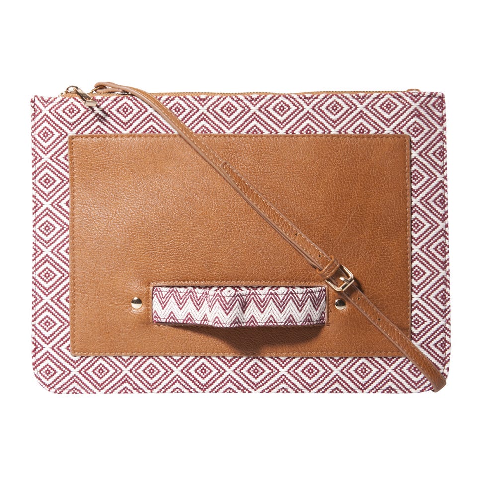 Brown, Textile, Pattern, Tan, Circuit component, Rectangle, Beige, Leather, Bag, Wallet, 