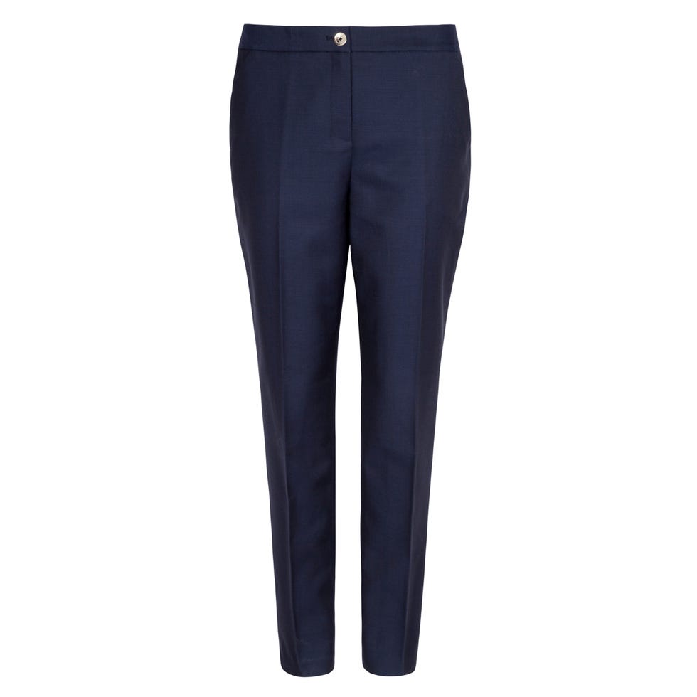 Trousers, Denim, Standing, Waist, Pocket, Style, Azure, Black, Electric blue, Cobalt blue, 