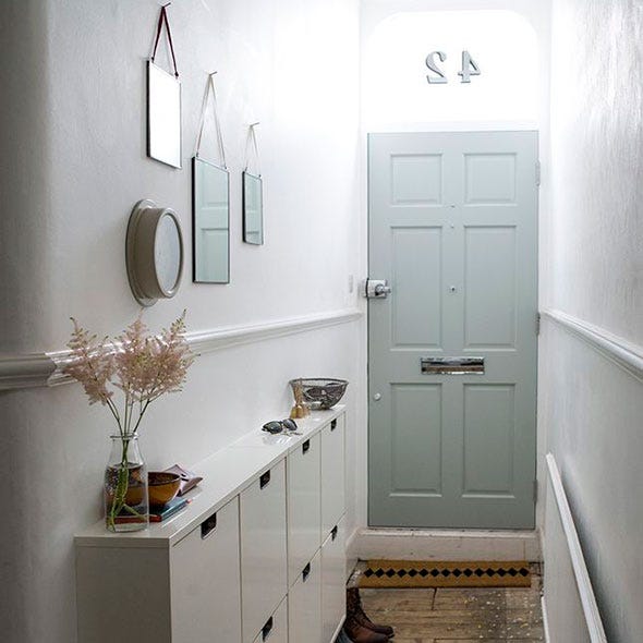 Green, Room, Wall, White, Floor, Door, Interior design, Home door, Drawer, Flooring, 