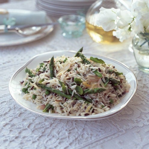 best asparagus recipe asparagus, pea and mint rice salad
