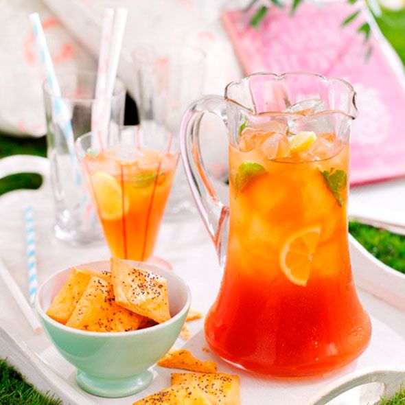 summer cocktail recipes lemon iced tea