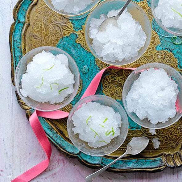 garden party summer cocktails elderflower granita