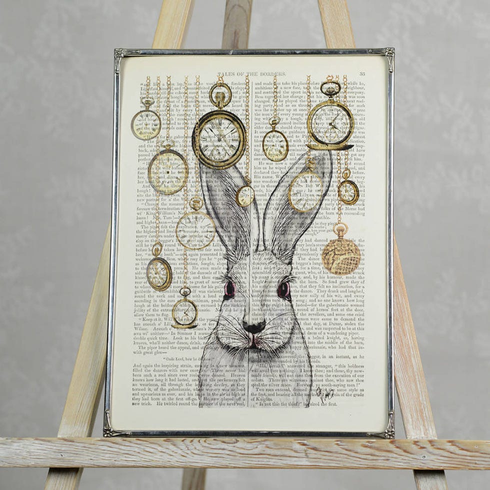 Hare, Deer, Antler, Shoulder bag, Bag, Paper, Fawn, Paper product, Illustration, Drawing, 
