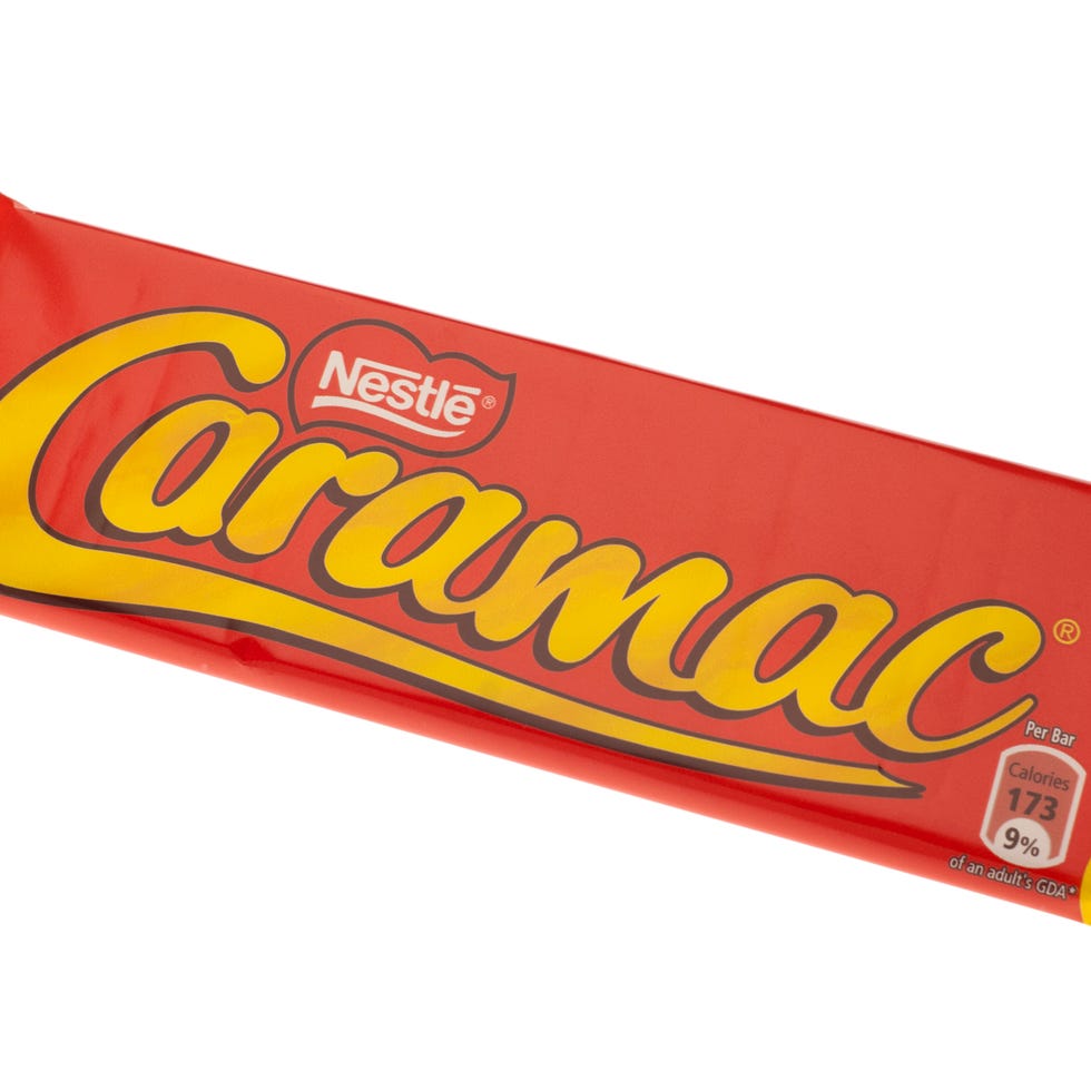 Font, Confectionery, Logo, Rectangle, Junk food, Convenience food, Snack, Label, Sweetness, 