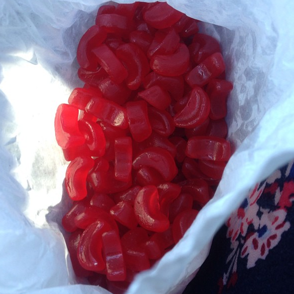 Sweetness, Food, Red, Confectionery, Candy, Cuisine, Ingredient, Fruit snack, Gummi candy, Plastic, 