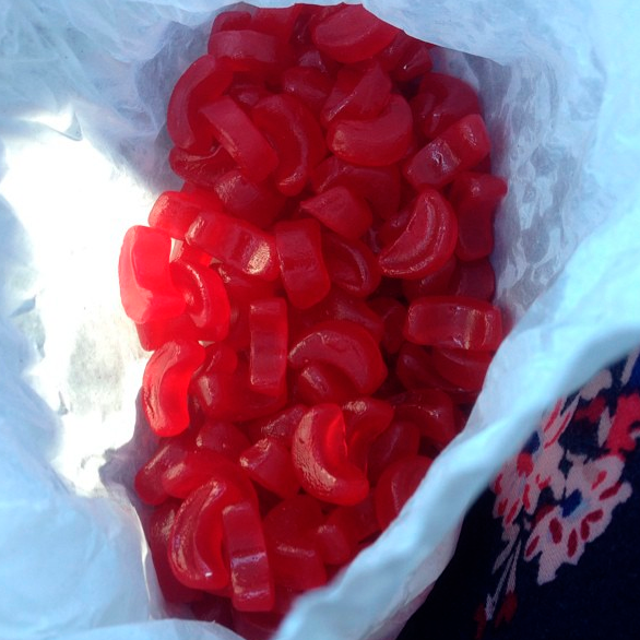 Sweetness, Food, Red, Confectionery, Candy, Cuisine, Ingredient, Fruit snack, Gummi candy, Plastic, 