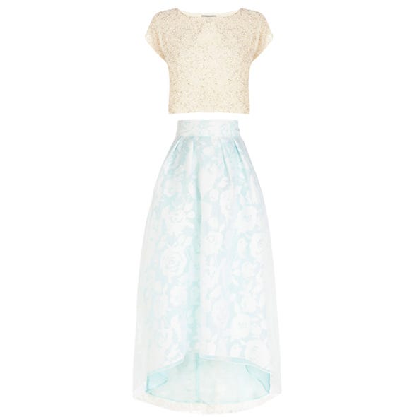 Product, Aqua, Pattern, Teal, Turquoise, Beige, Ivory, Day dress, Peach, One-piece garment, 